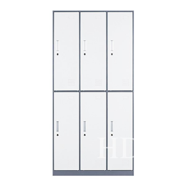6 door steel locker cabinet