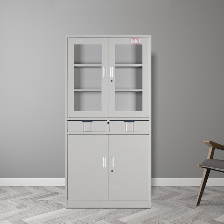 Steel and sales glass cabinet